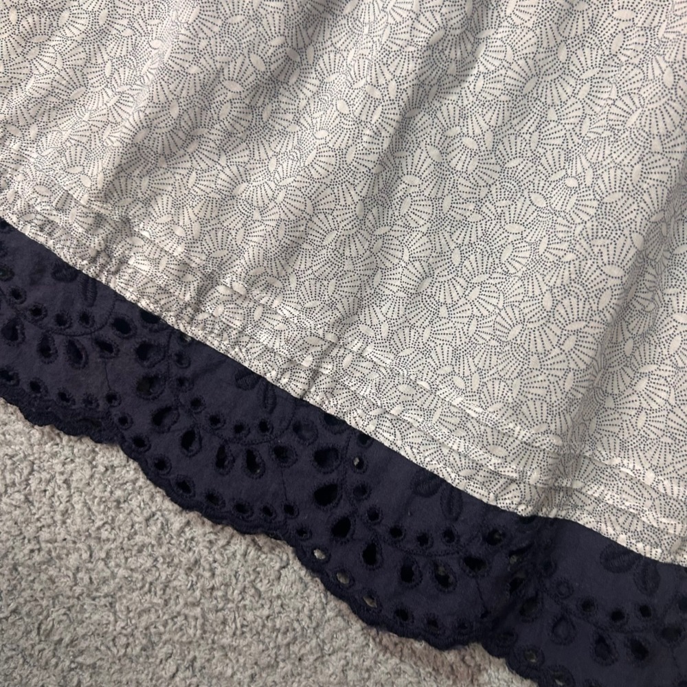 Abercrombie Babydoll Camisole Small Eyelet Navy Lace Y2K Coquette Boho 2000s - Picture 14 of 16
